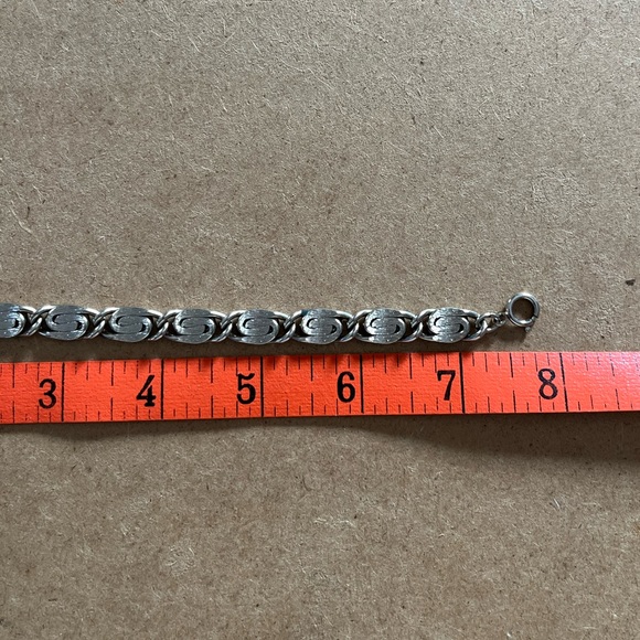 Silver Tone S Swirl Bracelet - Picture 4 of 5